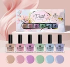Set of 6 Classic Pastel Nail Polish Polish Colour 10ml Beautifully Designed Box