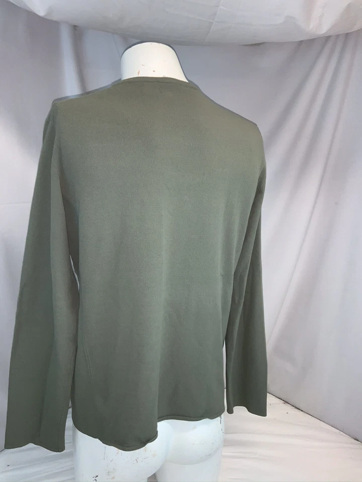 Suéter Armani Exchange XL Hombre Verde Oliva Cuello en V Poli Hong Kong YGI J0-394 Foto 4 de 4