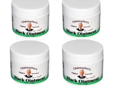 4 PACKS Dr. Christopher's Formulas Black Drawing Ointment, 2 Ounces EXP:12/2033