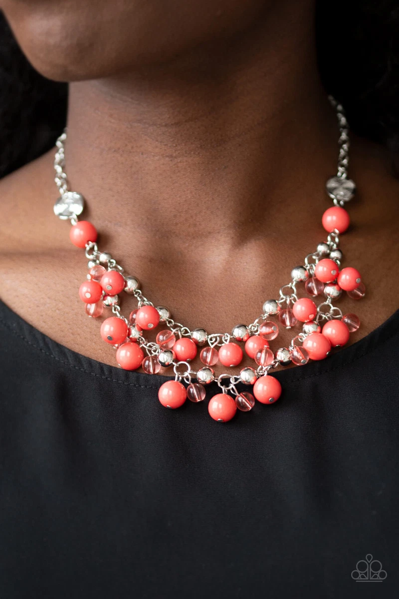Orange necklace hotsell paparazzi