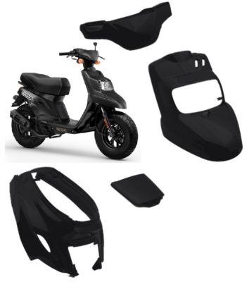 KIT CARENE 4 PEZZI NERO NEUTRO MBK BOOSTER 50 1988 / 1994 FRENO A TAMBURO - Foto 6