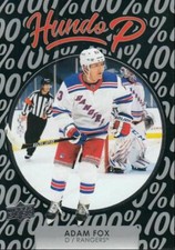 ADAM FOX ~ 2021-22 Upper Deck HUNDO P #HP-14 ~ New York Rangers ~ SP ~ Insert