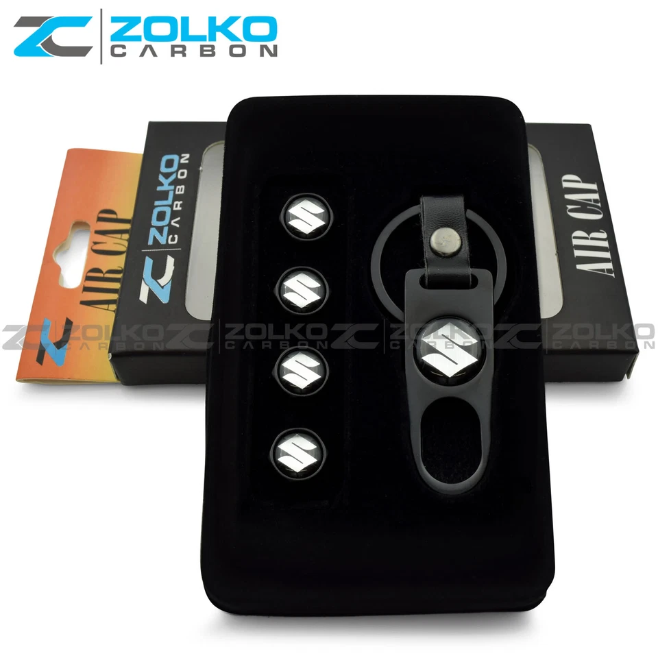 TAPAS DE VÁSTAGO DE VÁLVULA + LLAVERO RUEDA NEUMÁTICO NEGRO - VENDEDOR DE EE. UU. Foto 3 de 4