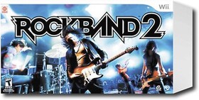 COMPLETE Nintendo Wii-U Wii ROCK BAND 2 Special Edition Bundle drums guitar game