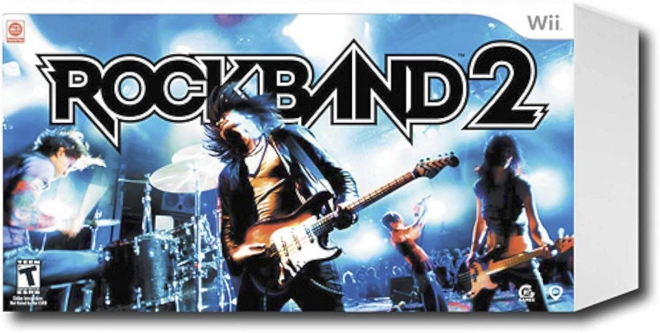 COMPLETE Nintendo Wii-U Wii ROCK BAND 2 Special Edition Bundle drums guitar game - Image 4 of 4