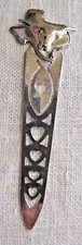 SILVER TEXAS STATE & LONGHORN DESIGN BOOKMARK