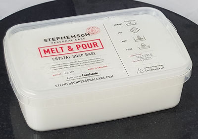 Deckweiß 2 kg Seifenbasis schmelzen und gießen - SLS-frei - Seifenherstellung