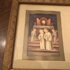 Vintage Cherubs Angels Art Print Jesus Angels At Altar Lambert 6128 Charming — photo 2