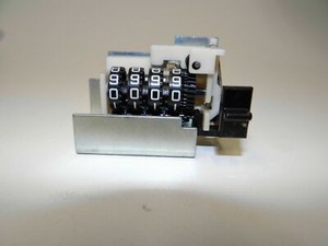 Zählwerk mit Halterung und Rücksteller für Noris Projektoren Vintage NOS W313