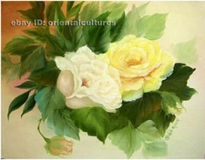 Chinese 100% real natural silk thread,su hand embroidery kits:flower 10"