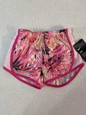 Nike Girls Dri Fit Tempo Shorts Laser Fuchsia Pink Training Size