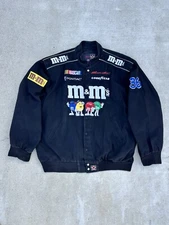 Vintage 90s Jeff Hamilton M&M’s NASCAR Ernie Irvan Racing Jacket USA 4XL