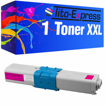 Toner XXL Magenta PlatinumSerie für Oki C510 DN C530 DN MC362 DN MC561 DN MC562 