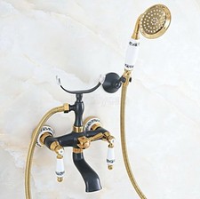 Bathtub Faucet Mixer Tap Wall Mount Clawfoot Tub Faucet With Hand Shower Kna571