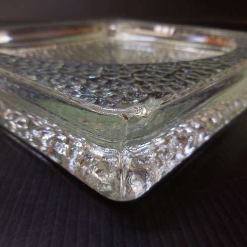 N9336 Cut Tidy Square Vintage 1930 Design Art Deco Glass Clear - Picture 5 of 12