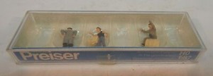 Preiser Germany H.O. Train Scene 1:87 Figurines 14147 3 IN BOX VGC-EUC