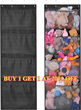 Large Capacity Over The Door Organizer Hanging Stuffed Animal Storage Toys HOT