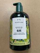 Brand New The Body Shop Olive Bath Shower Gel 25.3 fl oz / 750ml