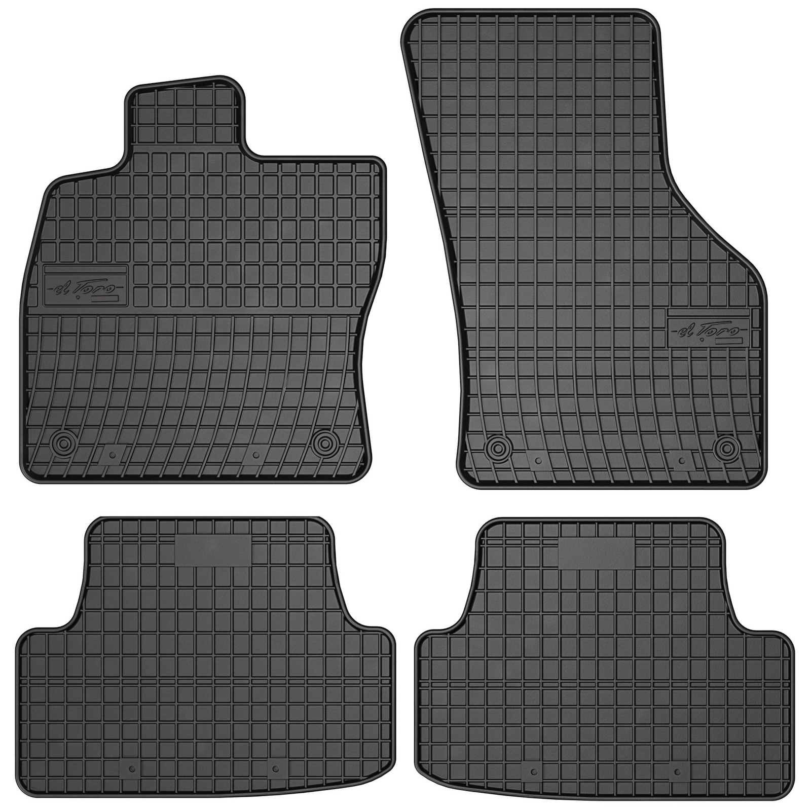 Tapis en caoutchouc Seat Leon 3 antidérapant avec bords hauts Frogum El Toro