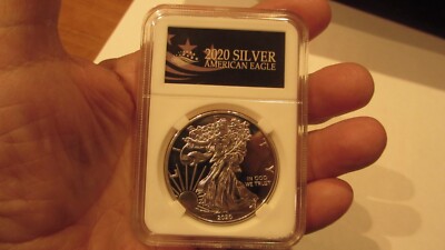 NEW 2020 Walking Liberty commemorative ''SILVER PLATED'' One Dollar Coin in case