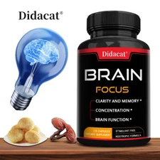 Brain Health Memory Support Focus Function Clarity Nootropic Supplement
