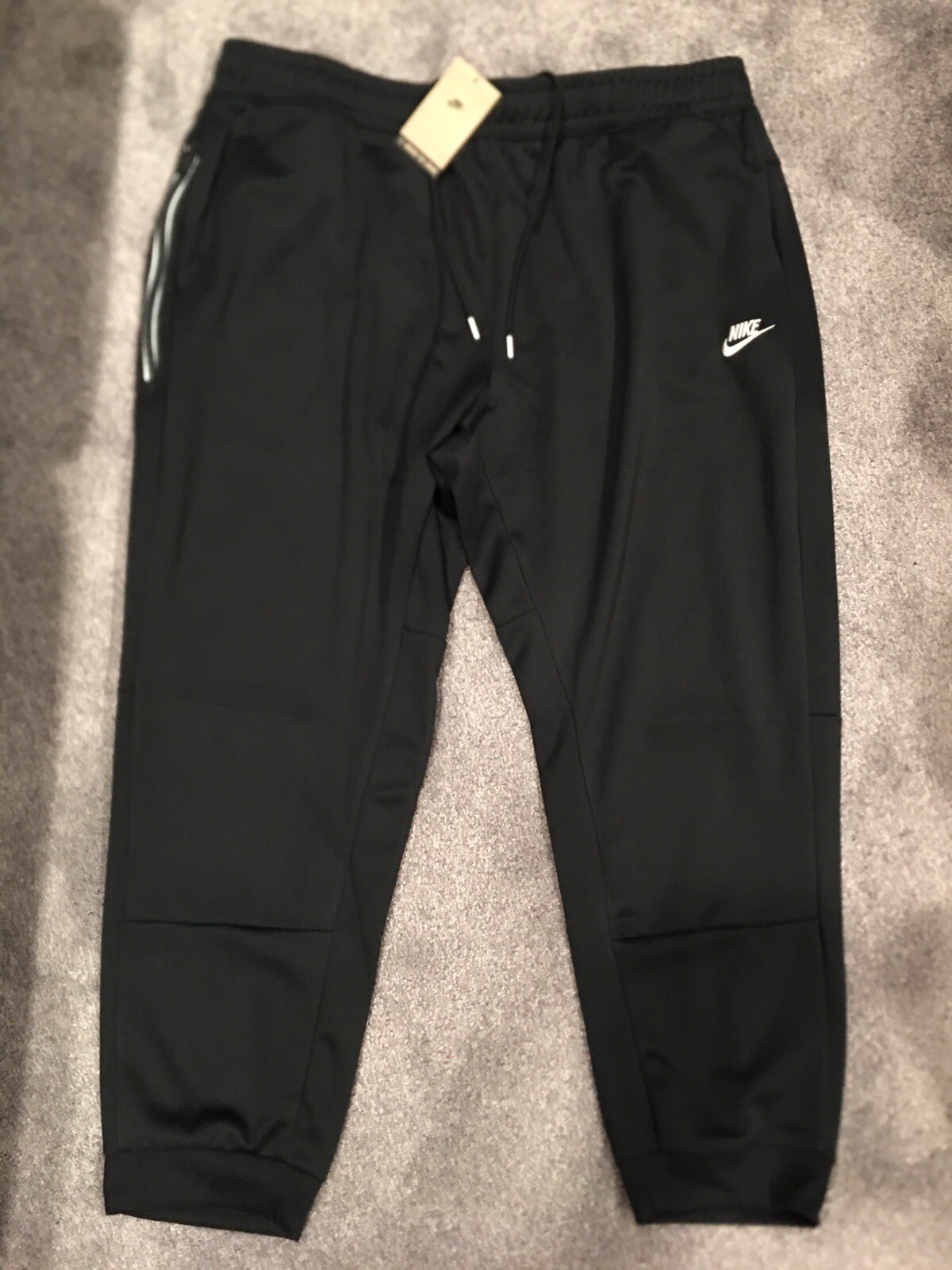 Nike Sportswear Tribute Joggers Pants Black/White Mens Size 4XL DA0007