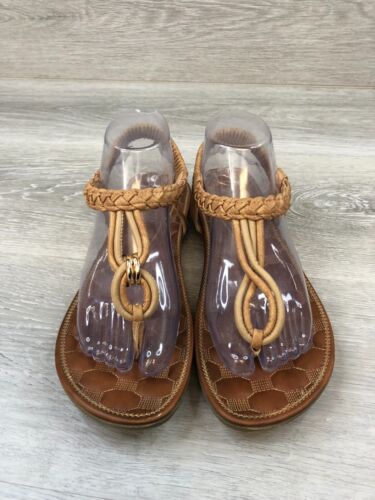 Patrizia by Spring Step Women's 10 Brown Suede Leather Slip-On Slingback Sandal - Picture 2 of 7
