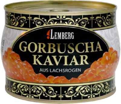 Kaviar GORBUSCHA LACHSKAVIAR 500g Lemberg buckellacks Kaviar