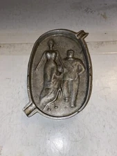 Vintage MCM 1960's  Ashtray Novelty Risqué Sexy Lady Skirt