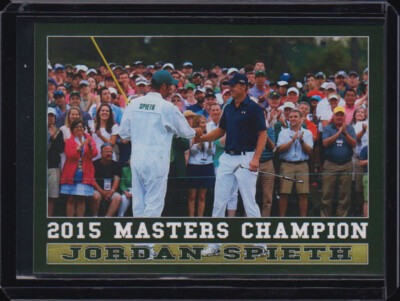 JORDAN SPIETH 2015 MASTERS Champion 1 card PGA Tour Golf Cards Rookie RC