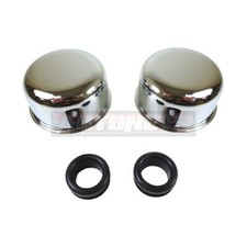 Sbc Bbc Chevy Valve Cover Kit 2x Smooth Breather Chrome Steel Hot Street Rod Rat Sbc Bbc Chevy Valve Cover Kit 2x Smooth Breather Chrome Steel Hot Street Rod Rat