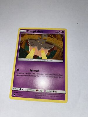 pumpkaboo pokemon card value POKEMON Trading Card Basic Pumpkaboo HP60 44/111