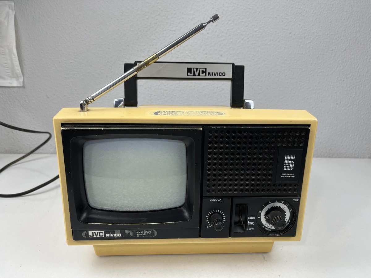 Vintage JVC Nivico 3040CQ Solid State Portable TV Television Retro