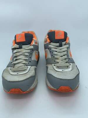 RARE Nike Air Max Navigate Total Orange Wolf Gray White Men's Size 8  454251-100