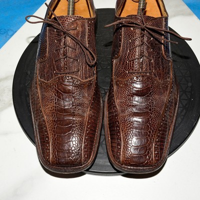 Belvedere Studio Ostrich Leather Italy Men 10.5 B | eBay display picture 3