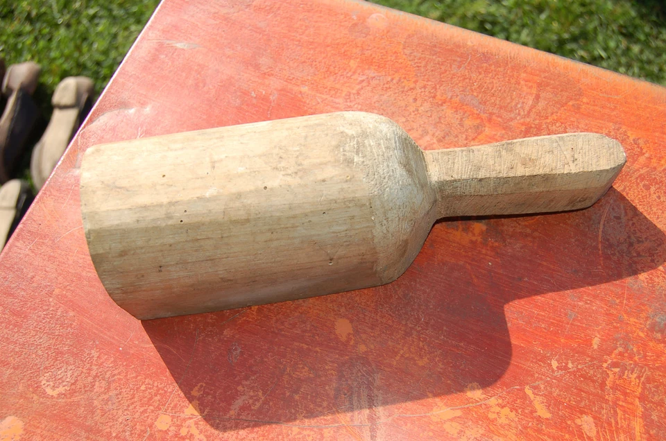 Très ancienne pelle à grain en bois,vieux métiers,épicerie   //C12// - Photo 2/2