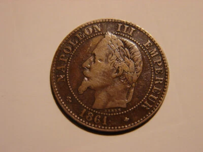 FRANCE. 2 CENTIMES NAPOLEON III. 1861.A. PARIS. D. - Photo 1/2