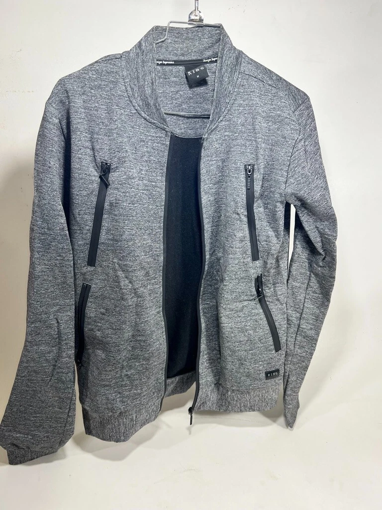 Veste zippée homme King Apparel London's Finest Reign Supreme taille moyenne