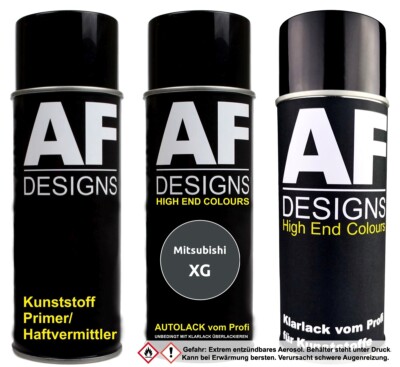 Kunststoff Spraydose für Mitsubishi XG Majorca Black Metallic Stoßstange