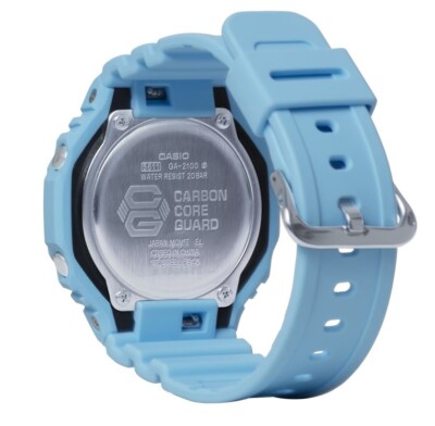 Casio G-Shock GA-2100-2A2 Carbon Core Guard Blue Analog Digital