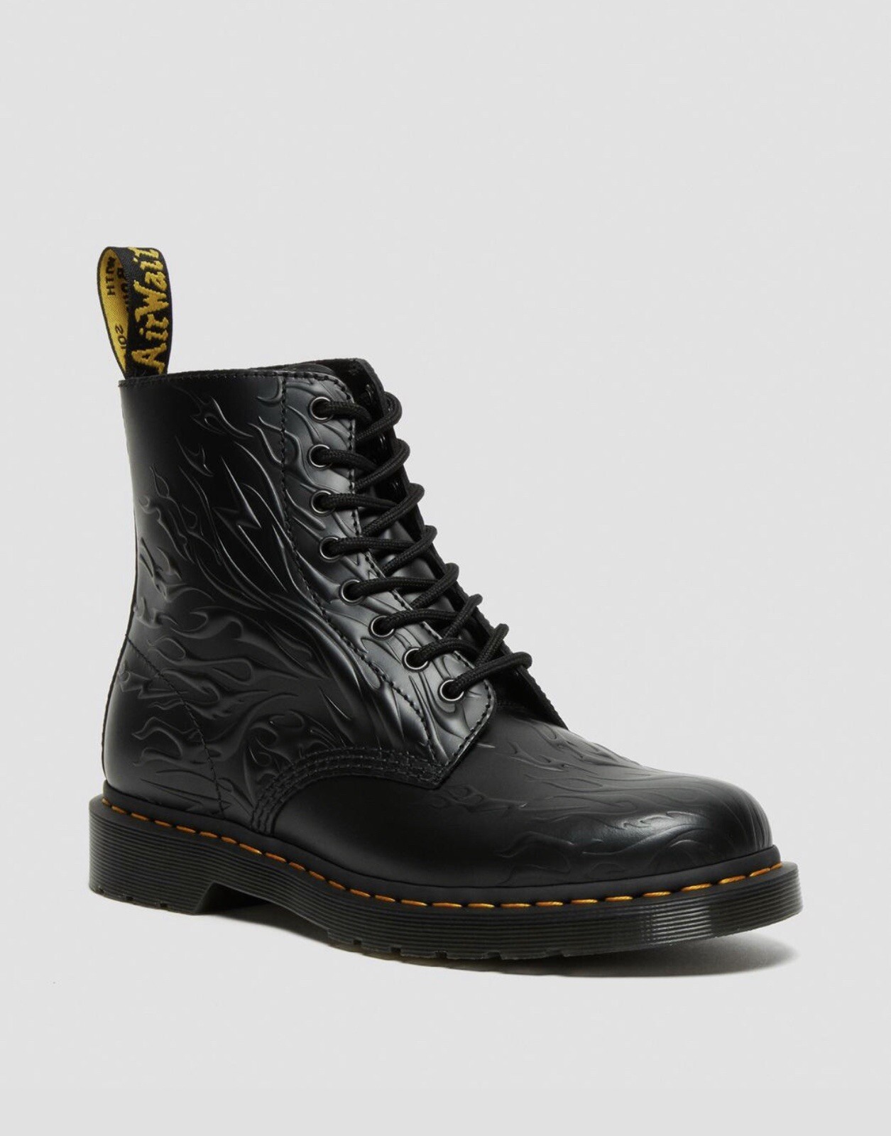 Dr. Marten's 1460 Flames Black Boots Women Size 8 Doc Martens BRAND NEW image 2