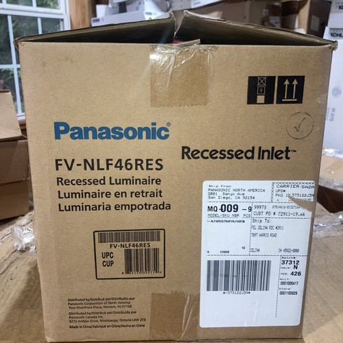 Panasonic FV-NLF46RES Bathroom Exhaust Fan - Black - 第 2/5 張圖片