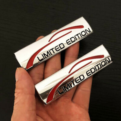 2x Metal Chrome Limited Edition Fender Emblems Trunk Sport Badge - Foto 7