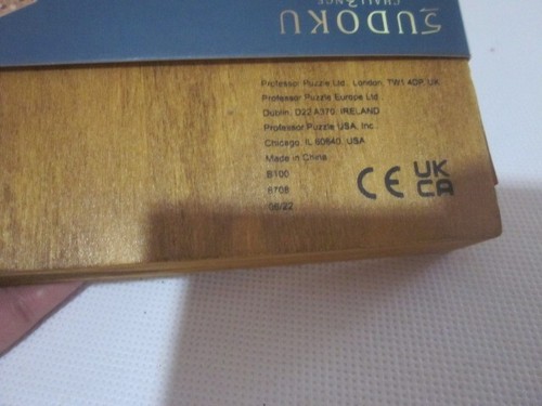 sudoku game in wooden piece and ad cover top see photos - Picture 7 of 14