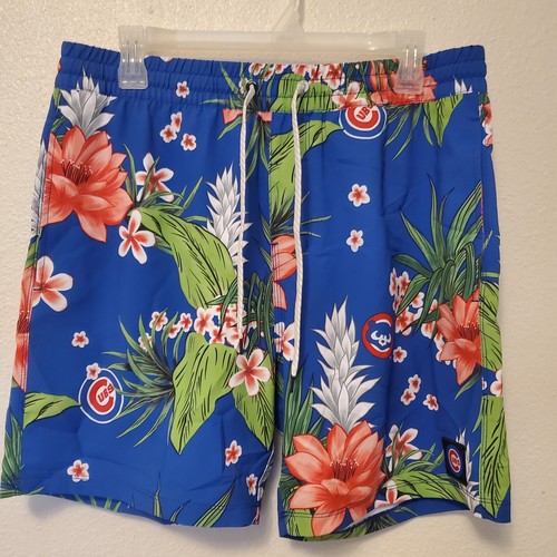 Hurley x ‘47 Chicago Cubs Cannonball Hawaiian Swim Shorts Men’s Size Medium