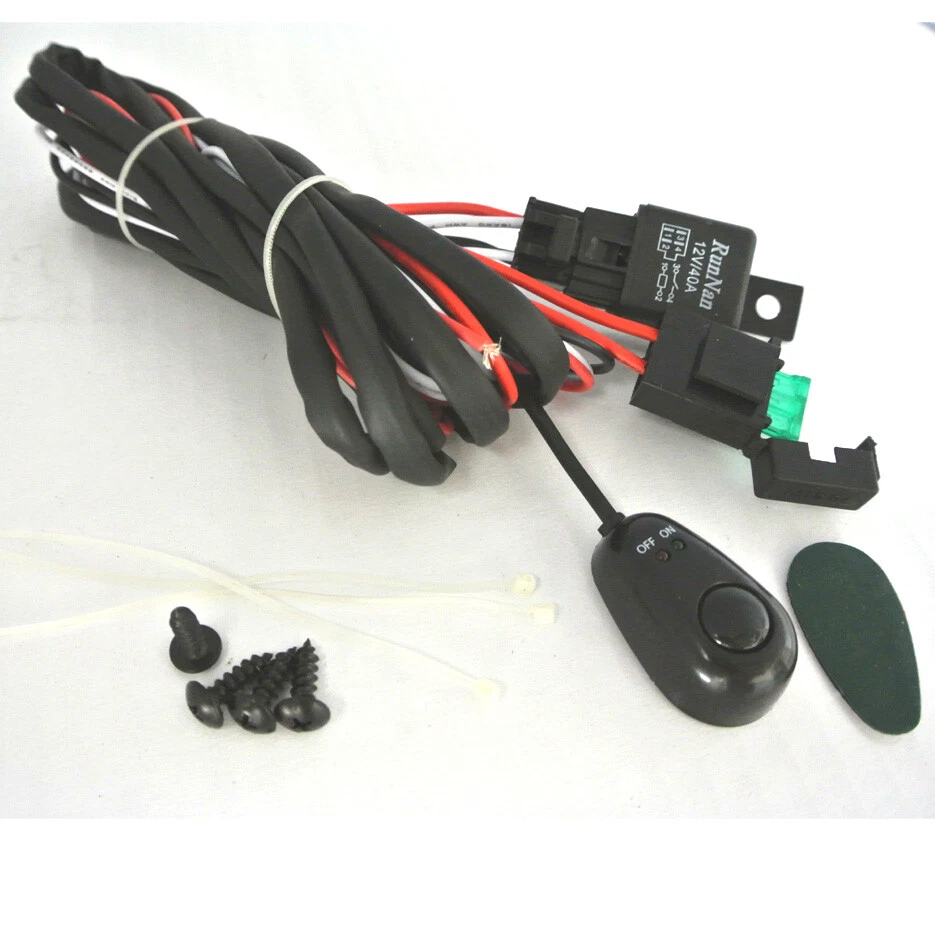 For Eclipse 5 x 1.75 Square Yellow Driving Fog Light Lamp Kit W/ Switch Harness - Imagem 2 de 2