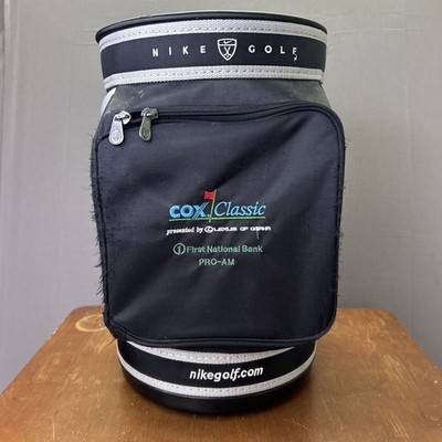 NIKE Golf Den Caddy Mini Golf Bag Range Ball Bag Black Silver Rare