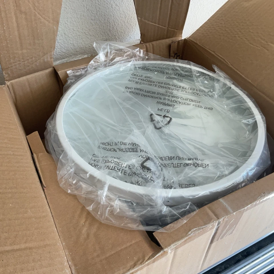 Golden Duncan AB 2-Light Aged Brass Flush Mount Light Shade 3602-14-AB-WH 14"Dia - Image 3 of 3