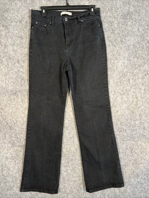Levi's 512 Perfectly Slimming Women's Jeans 12 Medium Black Bootcut Pockets