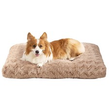 Washable Dog Crate Bed for Large Dogs, Fluffy Pet Kennel Pad Reversible for D...